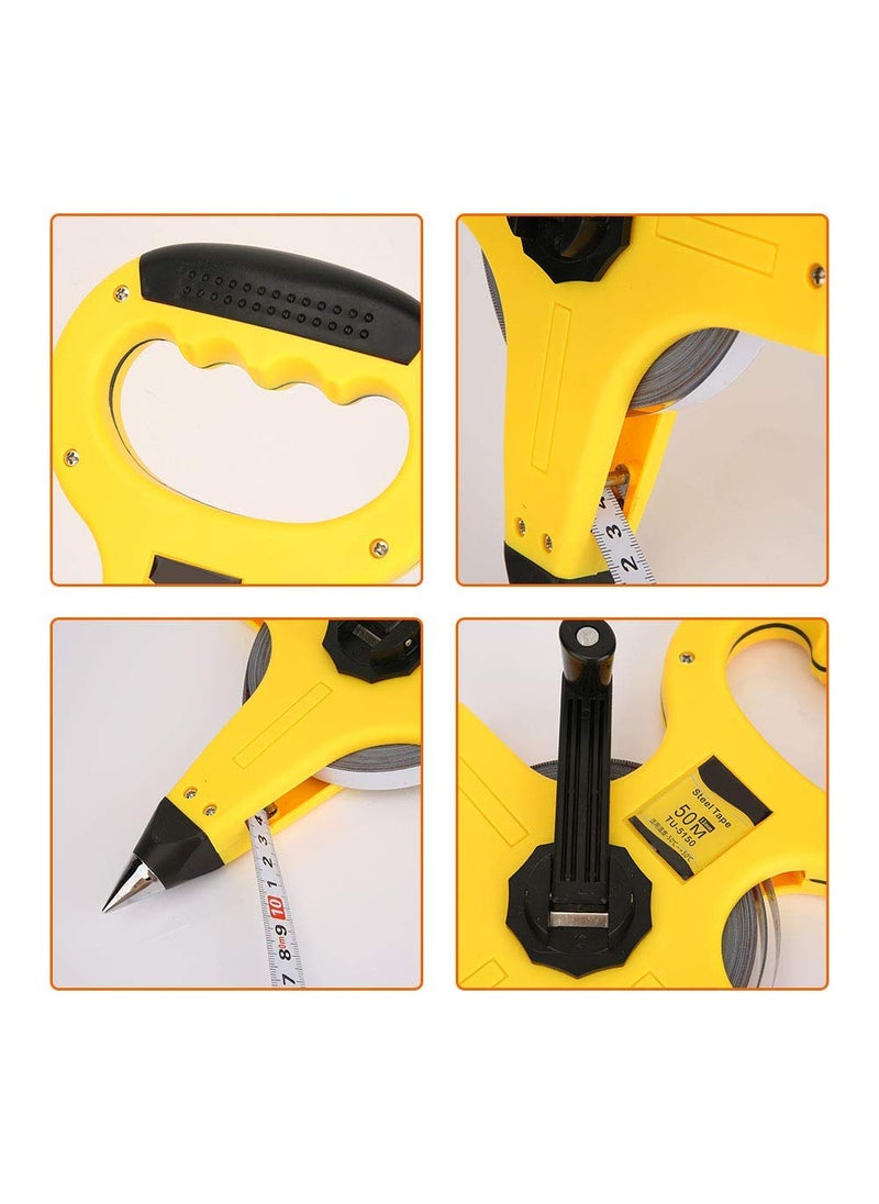ISTARA Istara Stainless Steel Tape Open Reel Portable Measuring Tape 100ft165ft HeavyDuty and Measuring Tool Ideal for Professional Use for Sports Field Outdoor EngineerTrack 30 Meter  - Image 4