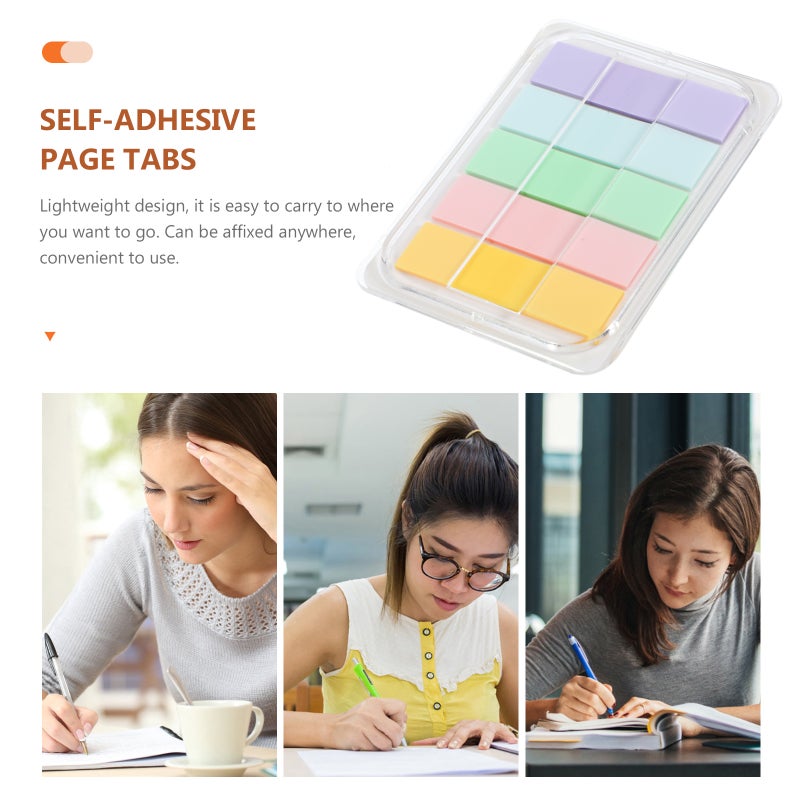 1 Set of Sticky Index Tabs Sticky Page Markers Index Page Markers Self-Adhesive Colored Index Stickers - Image 3