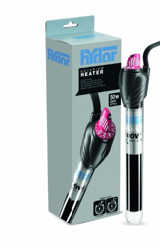 Hydor Theo Shatterproof Aquarium Heater, 50-Watt & Ideal For 5 To 14 Gallon Fish Tanks, 7-Inches Long - Image 1