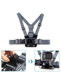 Y&D Camera Chest Mount Strap Harness Fit for AKASO DJI Osmo Adjustable Chesty Elastic Cell Phone with Sports Installation Bracket kit  - Image 4