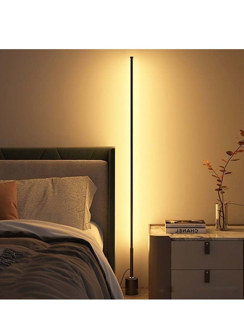 ARNOTEC 140cm LED Floor Lamp | 3-Color Dimmable Eye Protection Standing Lamp with Remote Control | Modern Atmosphere Light for Living Room, Bedroom & Study (UK Plug) - Image 3