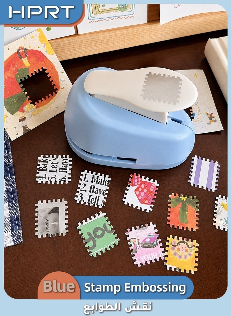 HPRT Stamp Embossing Tool, 1pc Hole Punch, Paper Punch For Scrapbooking, DIY Card Making And Kids Craft Projects (7.6 x 5.3 x 4.7 cm) - Image 1