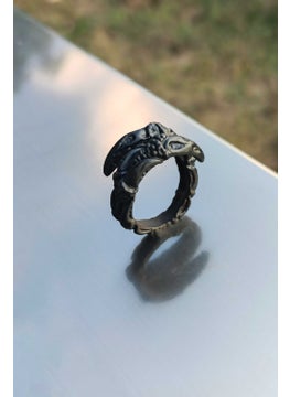 The Collection Double Claw Model Adjustable Black Ring  - Image 2