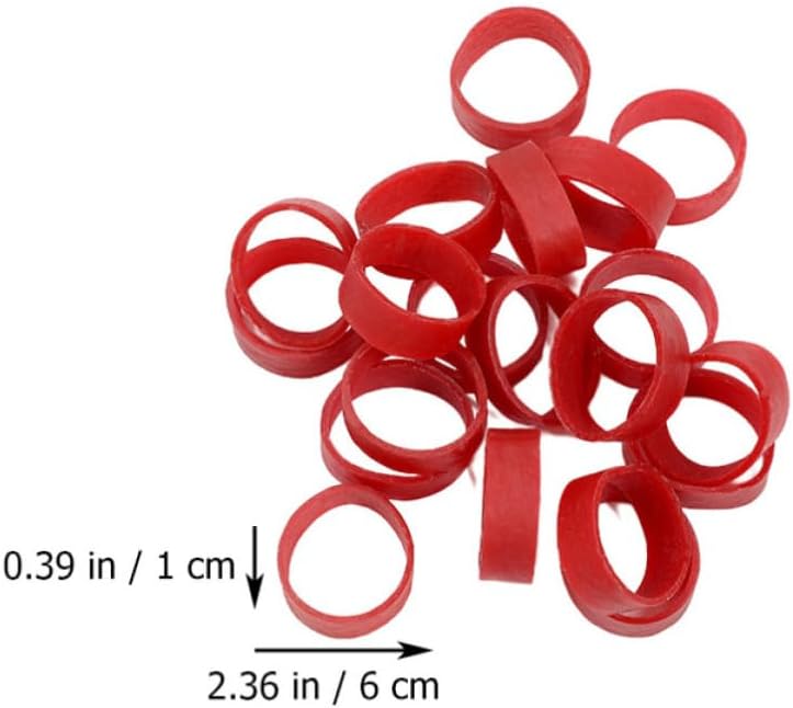 LALAFINA Widened Rubber Retainers Ski Brake Bands High Elasticity Rubber Rings 60mm X 10mm X 1.5mm 170pcs for Snowboard Binding Straps Winter Sports Accessories - Image 2