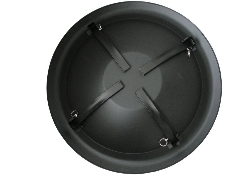 Fire Sense 60873 Fire Pit Portable Folding Round Steel with Folding Legs Wood Burning Lightweight Included Carrying Bag & Screen Lift Tool - Black - 22" - Image 4