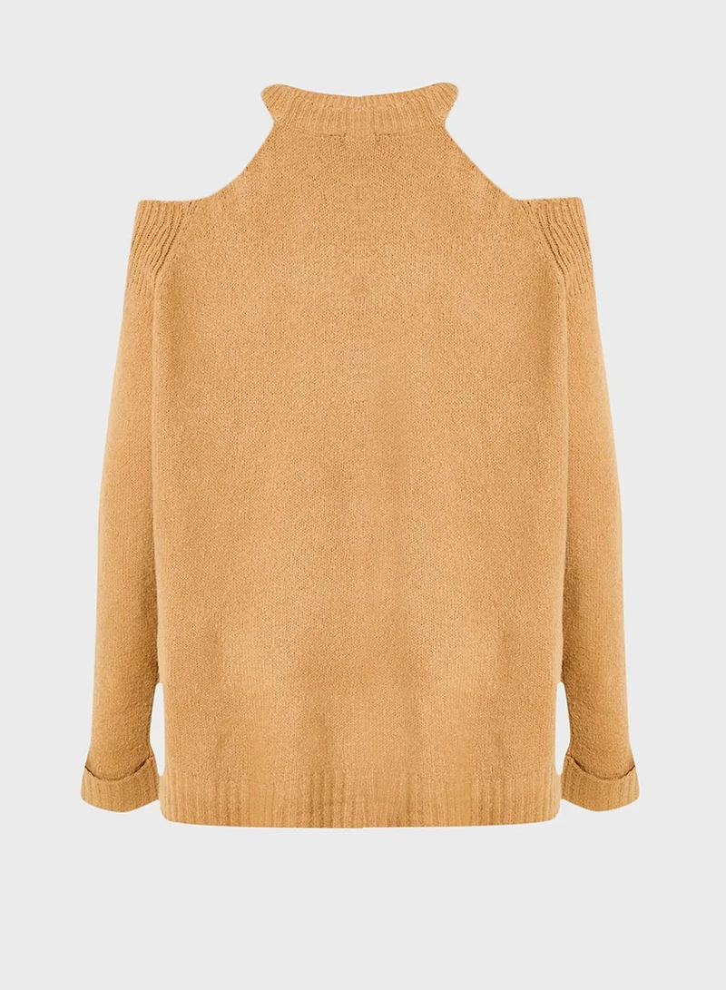 Ella Plus Cold Shoulder Sweater