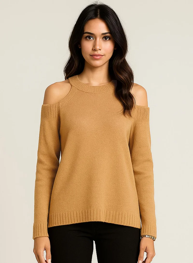 Ella Plus Cold Shoulder Sweater