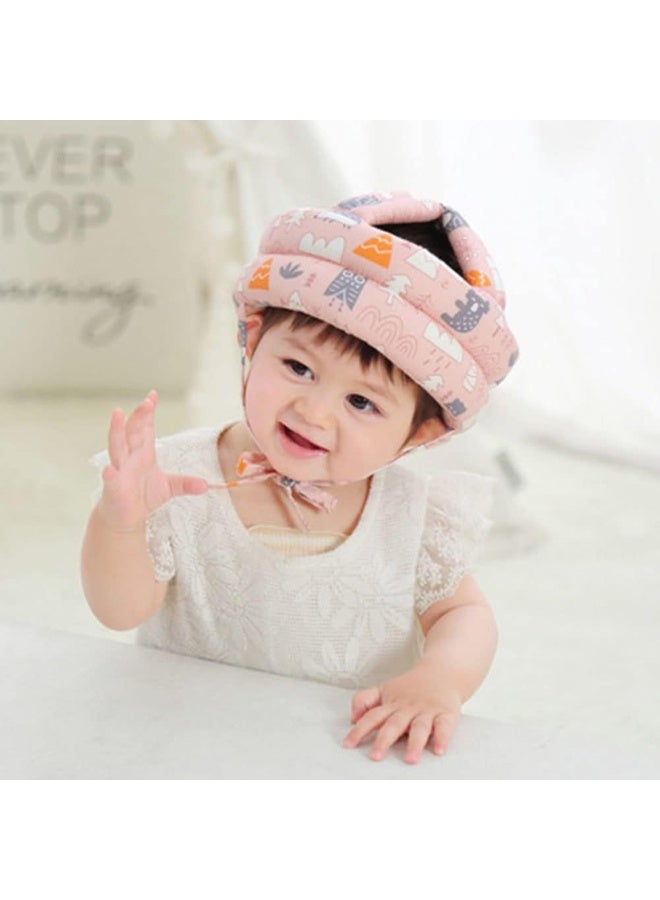 Nadrab Baby Head Protector Infant Toddlers Safety Helmet Hat for Walking Crawling Bumper Hat Head Protective Cushion Baby Headguard Bonnet with 2 Pairs Knees Pads Lightweight Breathable Adjustable - Image 2