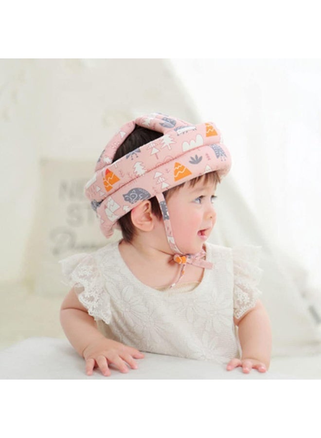 Nadrab Baby Head Protector Infant Toddlers Safety Helmet Hat for Walking Crawling Bumper Hat Head Protective Cushion Baby Headguard Bonnet with 2 Pairs Knees Pads Lightweight Breathable Adjustable - Image 3