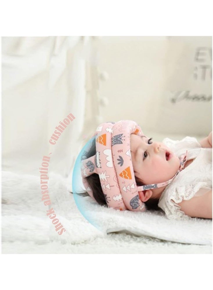 Nadrab Baby Head Protector Infant Toddlers Safety Helmet Hat for Walking Crawling Bumper Hat Head Protective Cushion Baby Headguard Bonnet with 2 Pairs Knees Pads Lightweight Breathable Adjustable - Image 4