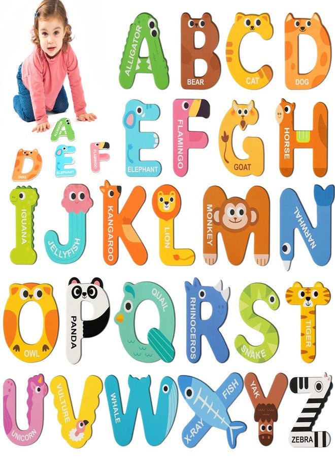 Soarly Magnetic Letters for Toddlers, 26PCS Cute Animal Alphabet Magnets Letters Learning Toys for Toddlers 3+ Uppercase ABC Magnets for Refrigerator Best Gifts for Birthday - Image 1