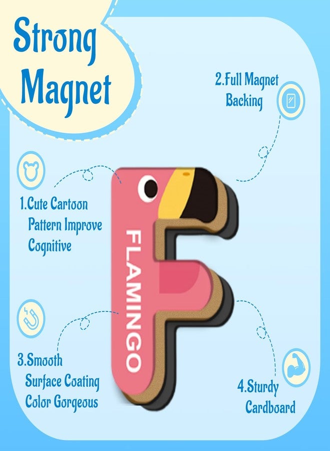 Soarly Magnetic Letters for Toddlers, 26PCS Cute Animal Alphabet Magnets Letters Learning Toys for Toddlers 3+ Uppercase ABC Magnets for Refrigerator Best Gifts for Birthday - Image 3