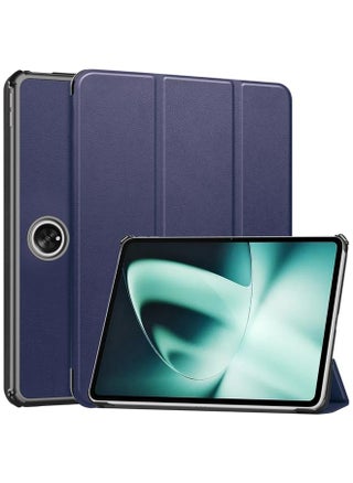 OnePlus Pad Custer Pure Color 3 Fold Holder Smart Leather Tablet Case Dark Blue - pzsku/Z4370C71AAC4953E4C10CZ/45/_/1717258729/d6230abe-d7b7-4c99-b4b1-22b6dea670f4