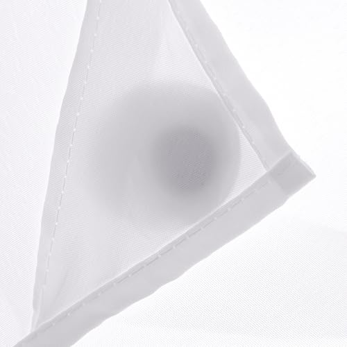 River Dream Snap in Fabric Shower Curtain Liner Replacement - 71" x 66", White, Fit with 71 x 86 - Image 5
