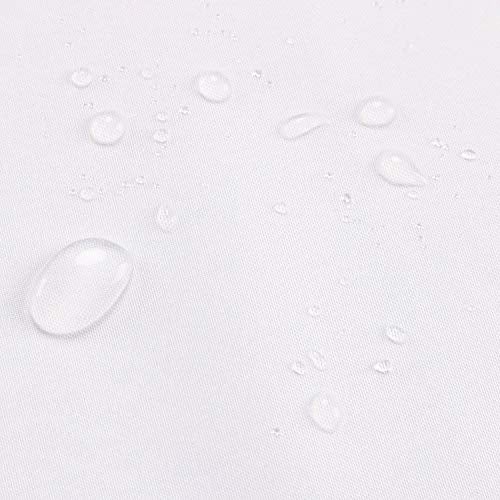 River Dream Snap in Fabric Shower Curtain Liner Replacement - 71" x 66", White, Fit with 71 x 86 - Image 3