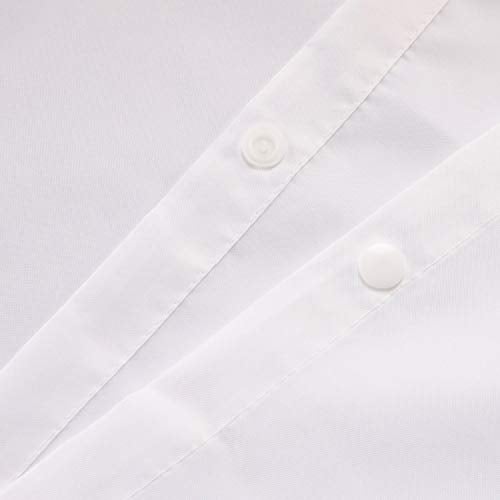 River Dream Snap in Fabric Shower Curtain Liner Replacement - 71" x 66", White, Fit with 71 x 86 - Image 4