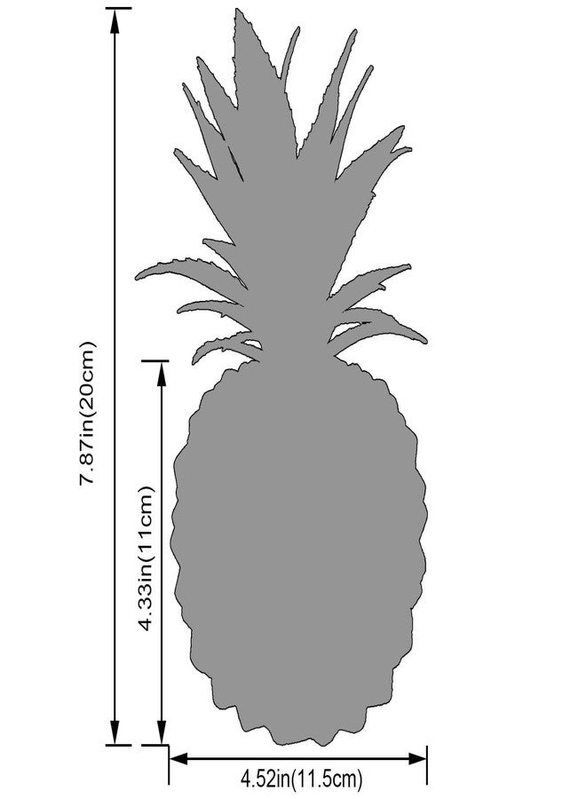 BLASCOOL Artificial Succulent Potted Pineapple Decor - Fake Pineapple Home Office Kitchen Table Decoration (White) - Image 2