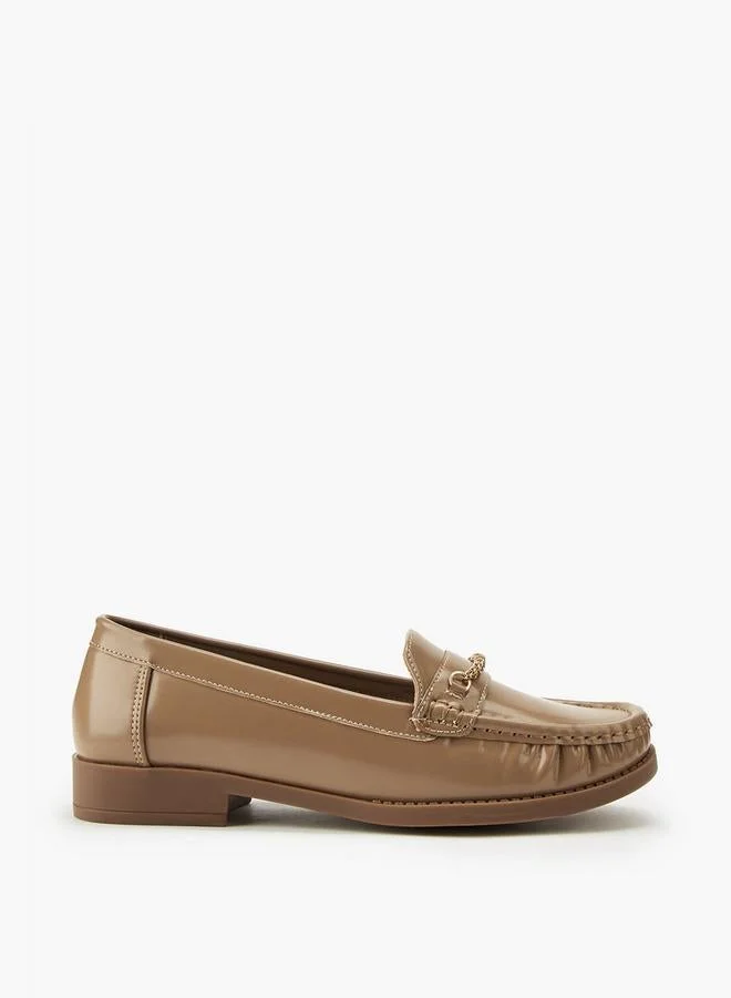 Flora Bella Chain Detail Slip-On Loafers