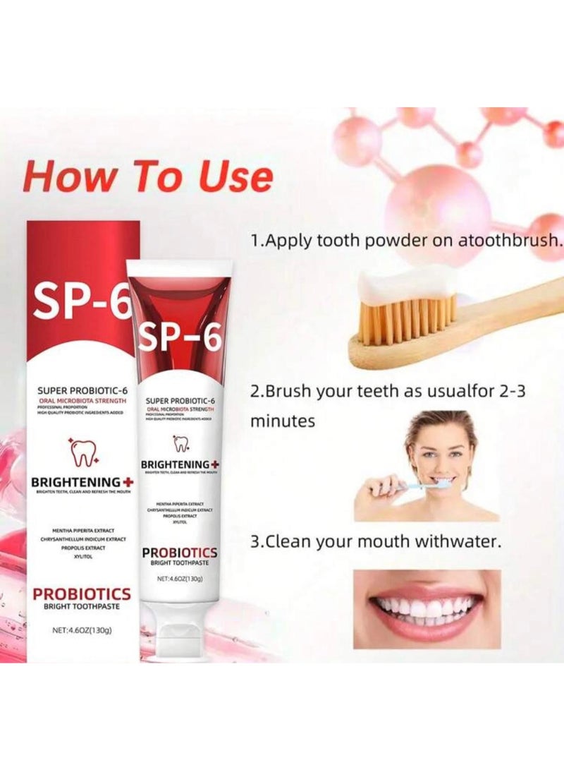 Probiotics SP-6 Probiotic Toothpaste, Effective Teeth Whitening, Protect Enamel, Remove Stains - Image 4