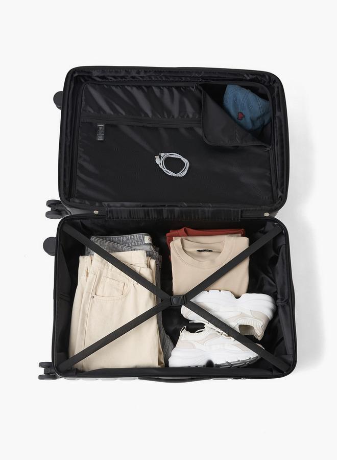 Oaklan by Shoexpress Textured Hardcase Luggage Trolley With Retractable Handle - Image 3