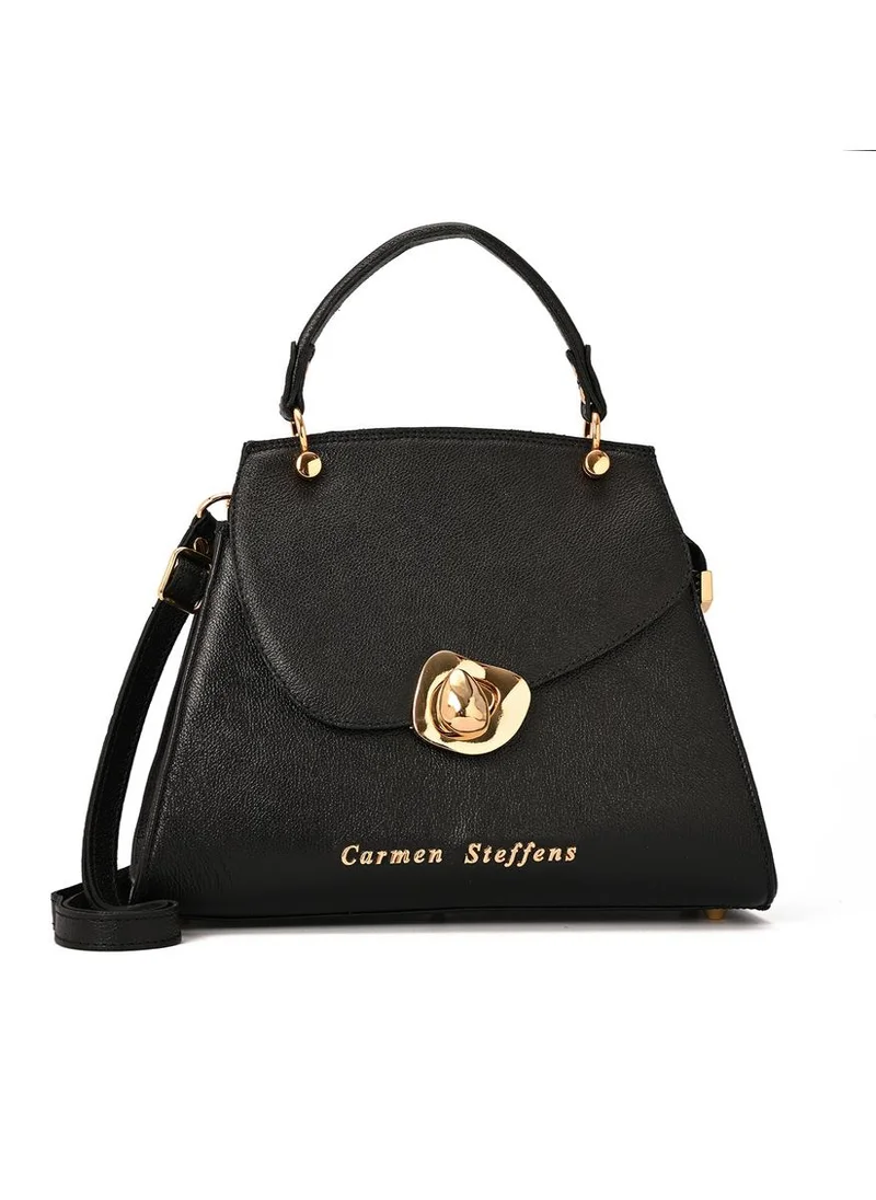 كارمن ستيفنز حقيبة هندسية سوداء