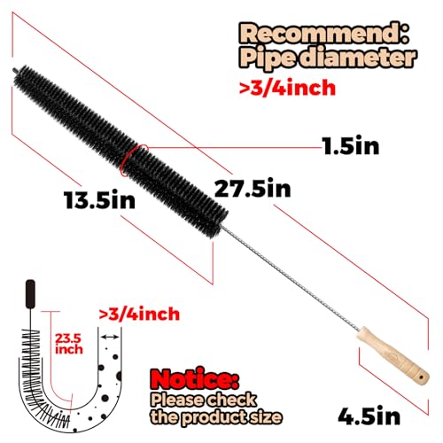 Holikme Dryer Vent Cleaner Kit Clothes Dryer Lint Brush Vent Trap Cleaner Home Essentials Long Flexible Vacuum Brush - Image 5