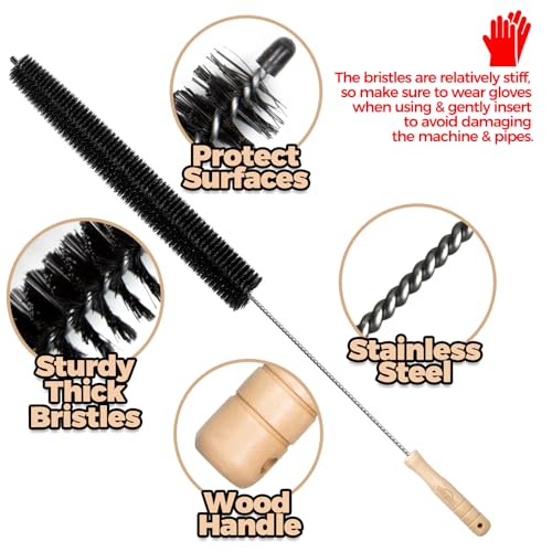 Holikme Dryer Vent Cleaner Kit Clothes Dryer Lint Brush Vent Trap Cleaner Home Essentials Long Flexible Vacuum Brush - Image 4