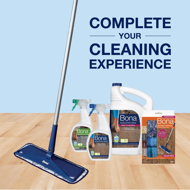 Bona Multi-Surface Floor Care Kit - Includes Microfiber Mop, Microfiber Cleaning Pad, Hardwood Floor Cleaning Solution, and Multi-Surface Floor Cleaning Solution - Kit for Hard Floors - Image 5
