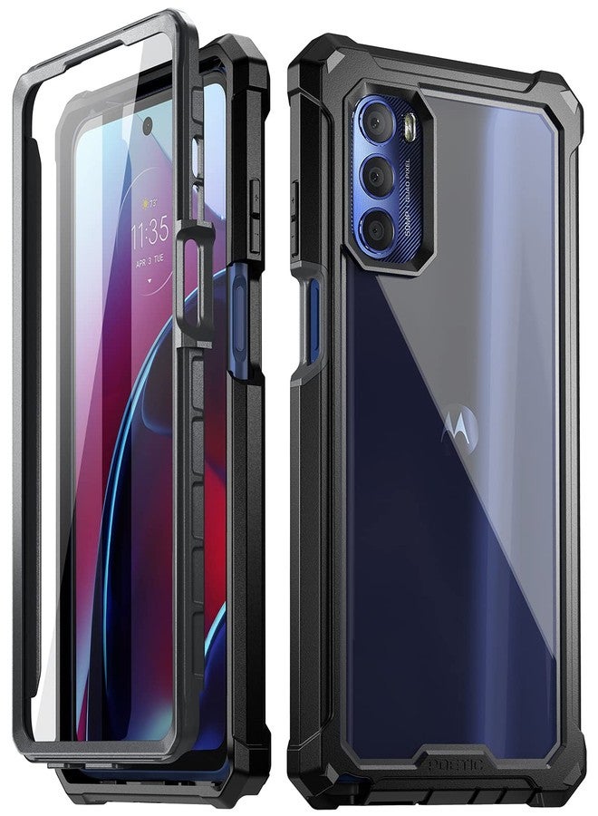 Poetic Guardian Series Case Designed for Motorola Moto G Stylus 2022 4G Model # XT2211, [6FT Mil-Grade Drop Tested], Full-Body Hybrid Shockproof Bumper Cover with Built-in Screen Protector, Black - Image 1