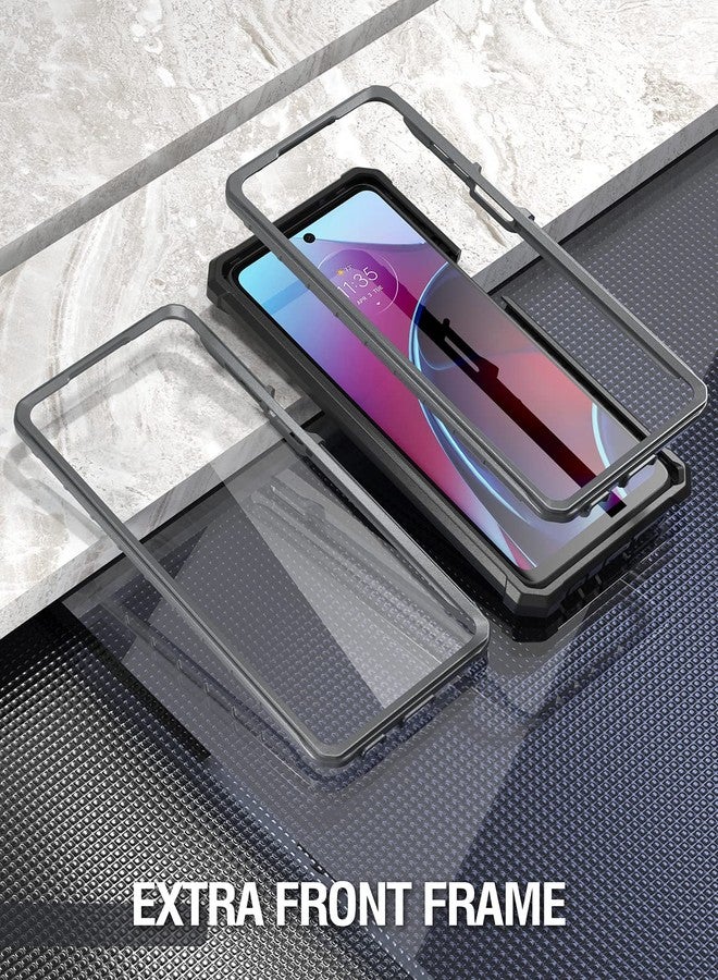 Poetic Guardian Series Case Designed for Motorola Moto G Stylus 2022 4G Model # XT2211, [6FT Mil-Grade Drop Tested], Full-Body Hybrid Shockproof Bumper Cover with Built-in Screen Protector, Black - Image 4