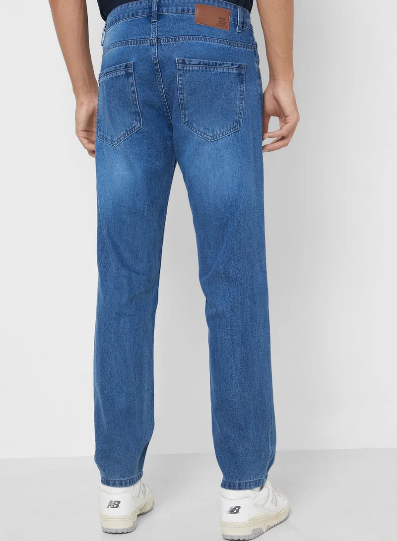 Seventy Five Mens Basic Baggy Jeans