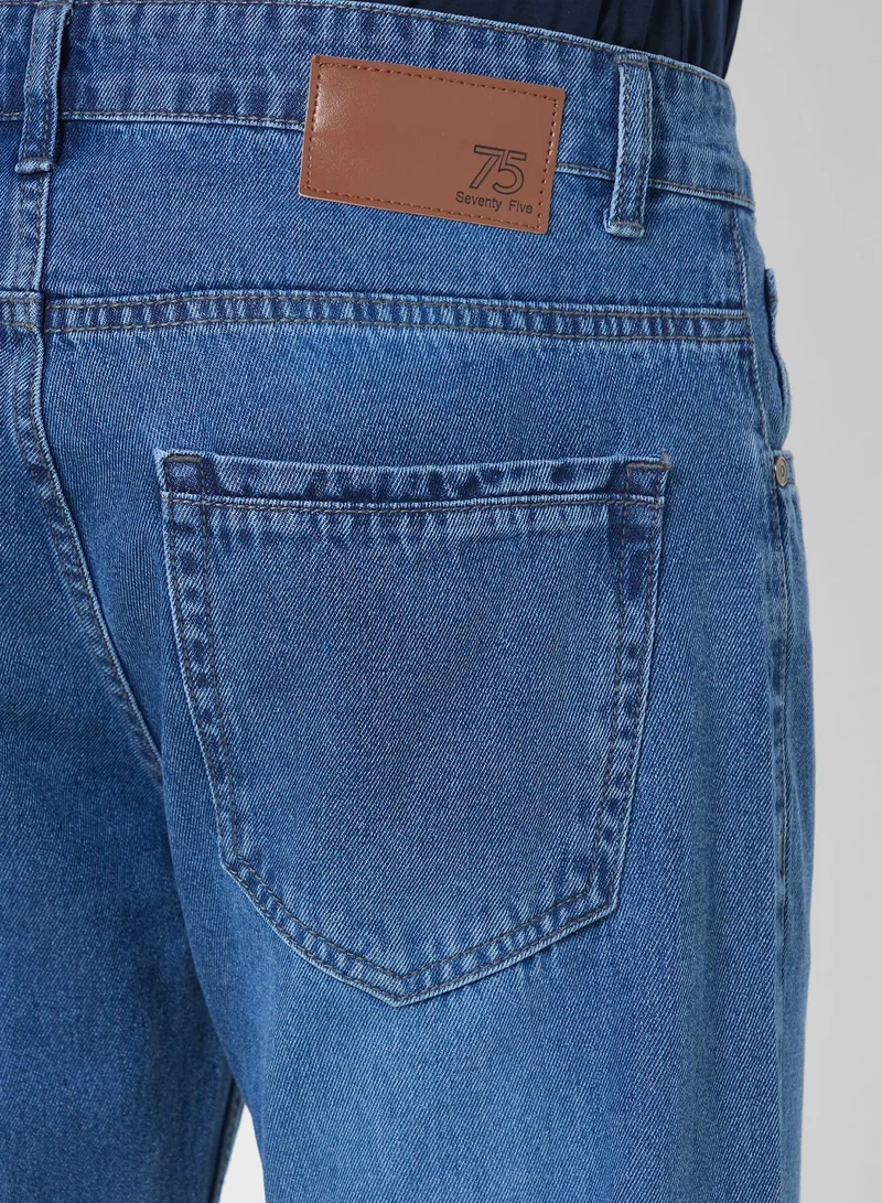 Seventy Five Mens Basic Baggy Jeans