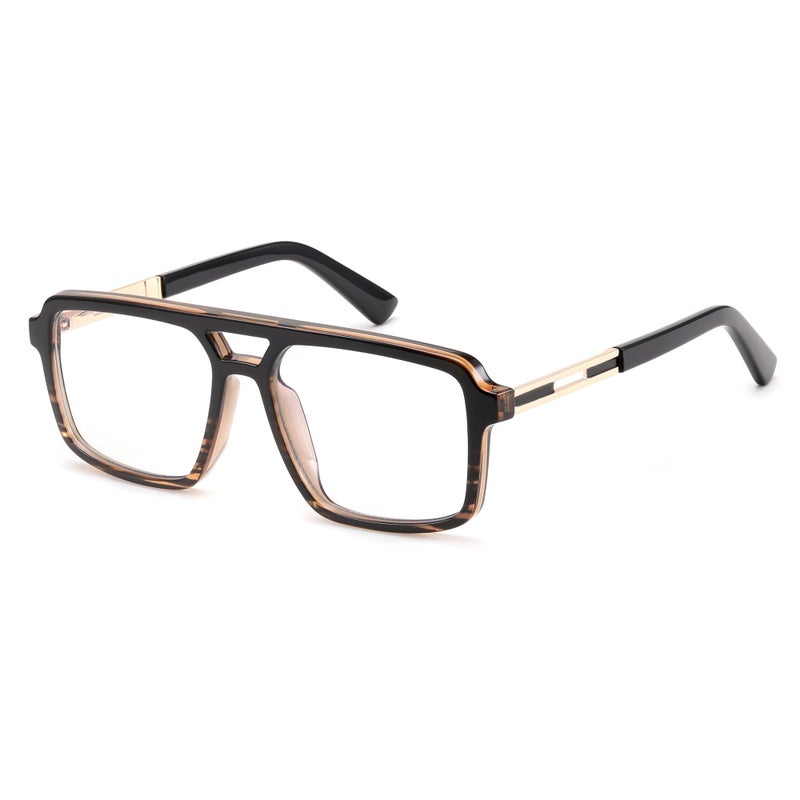 FEISEDY Retro Aviator Blue Light Glasses for Men Women Square Frame Computer ReadingTVPhones Glasses B0209 - Image 2