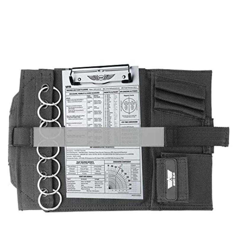 Pilot Kneeboardââ‚¬â€œ Includes Clipboard and 7 Rings for Attaching Approach Plates and Checklistsbaihuo - Image 5
