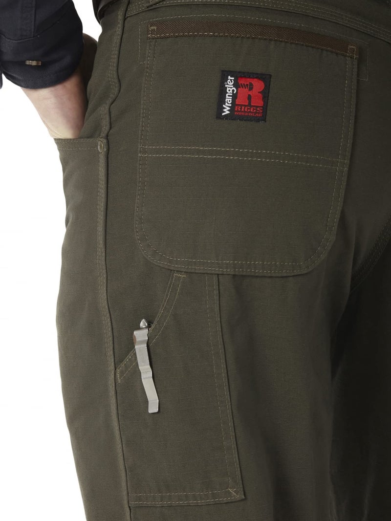 Wrangler Riggs Workwear mens Ripstop Carpenter jeans, Loden, 35W x 34L US - Image 3