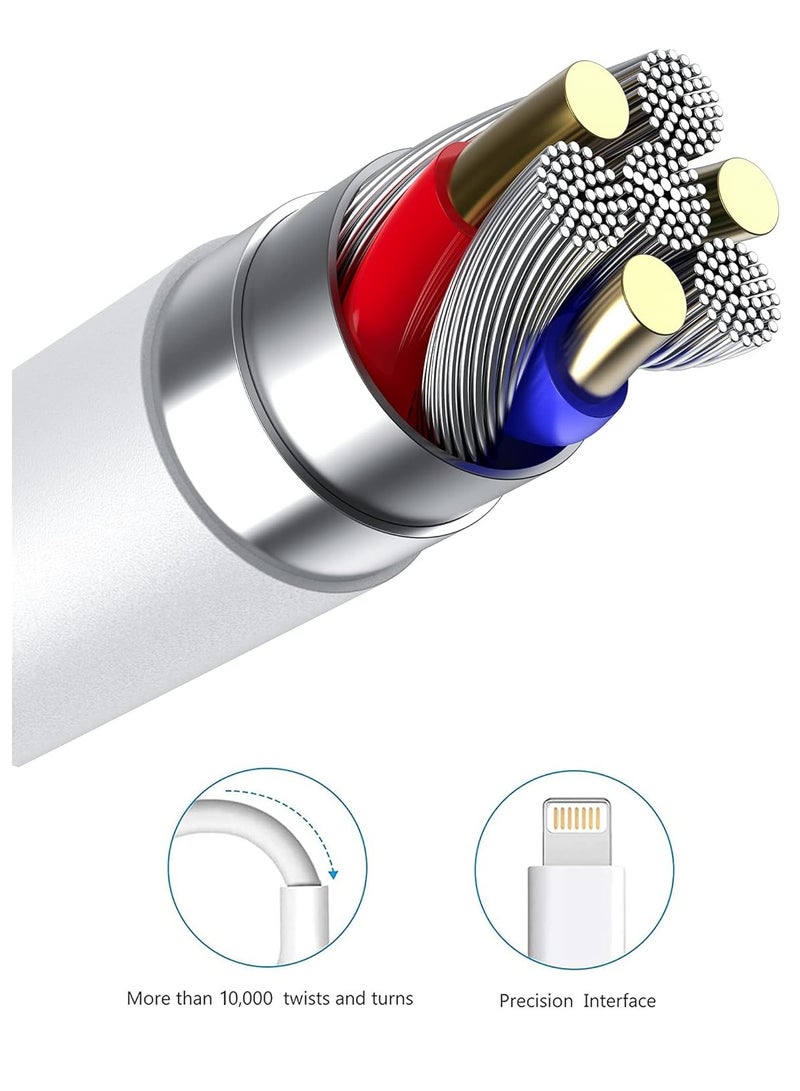VENDIX iPhone Charger Cable 6FEET, Apple MFi Certified USB A to Lightning Cable Nylon Braided Fast Charger Cord Compatible with iPhone 14/13/12/11 Pro Max/Mini/XS/XR/X/8/7 Plus, iPad  - Image 2