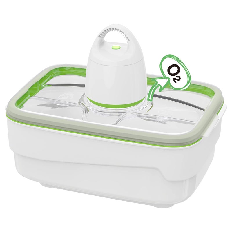 FOSA Extra Large Bread Box | 4L (135oz) Vacuum Sealed Bread Storage Container with Pump, Airtight Food Keeper for Homemade Bread & Baked Goods - Image 1