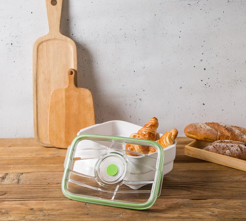 FOSA Extra Large Bread Box | 4L (135oz) Vacuum Sealed Bread Storage Container with Pump, Airtight Food Keeper for Homemade Bread & Baked Goods - Image 4