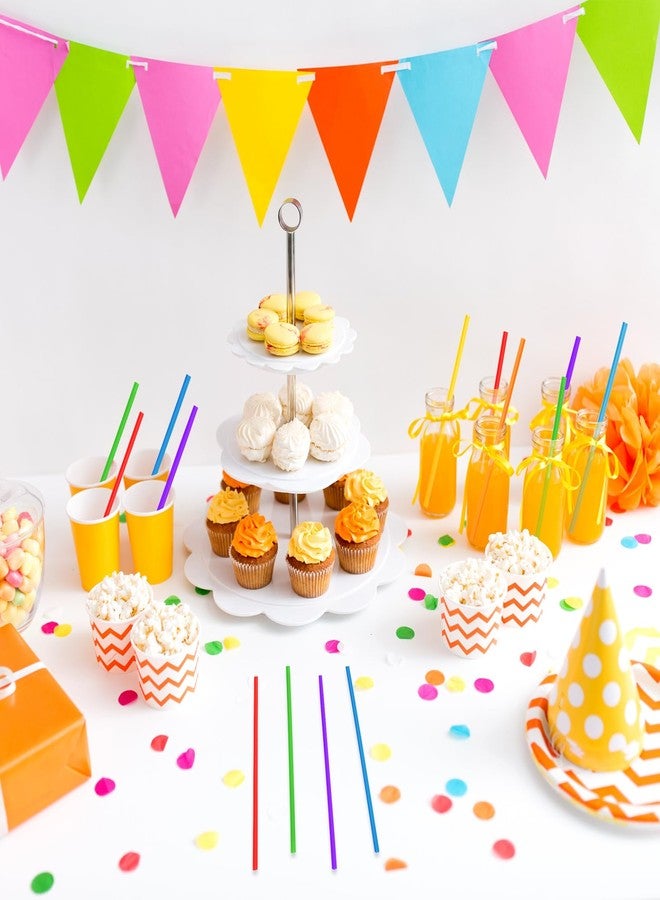 Potchen 60 Pcs Colorful Star Shaped Plastic Straws Disposable Drinking Cute Straw for Beverage Cocktail Birthday Party Baby Shower Wedding Decorations (Vivid Color) - Image 5