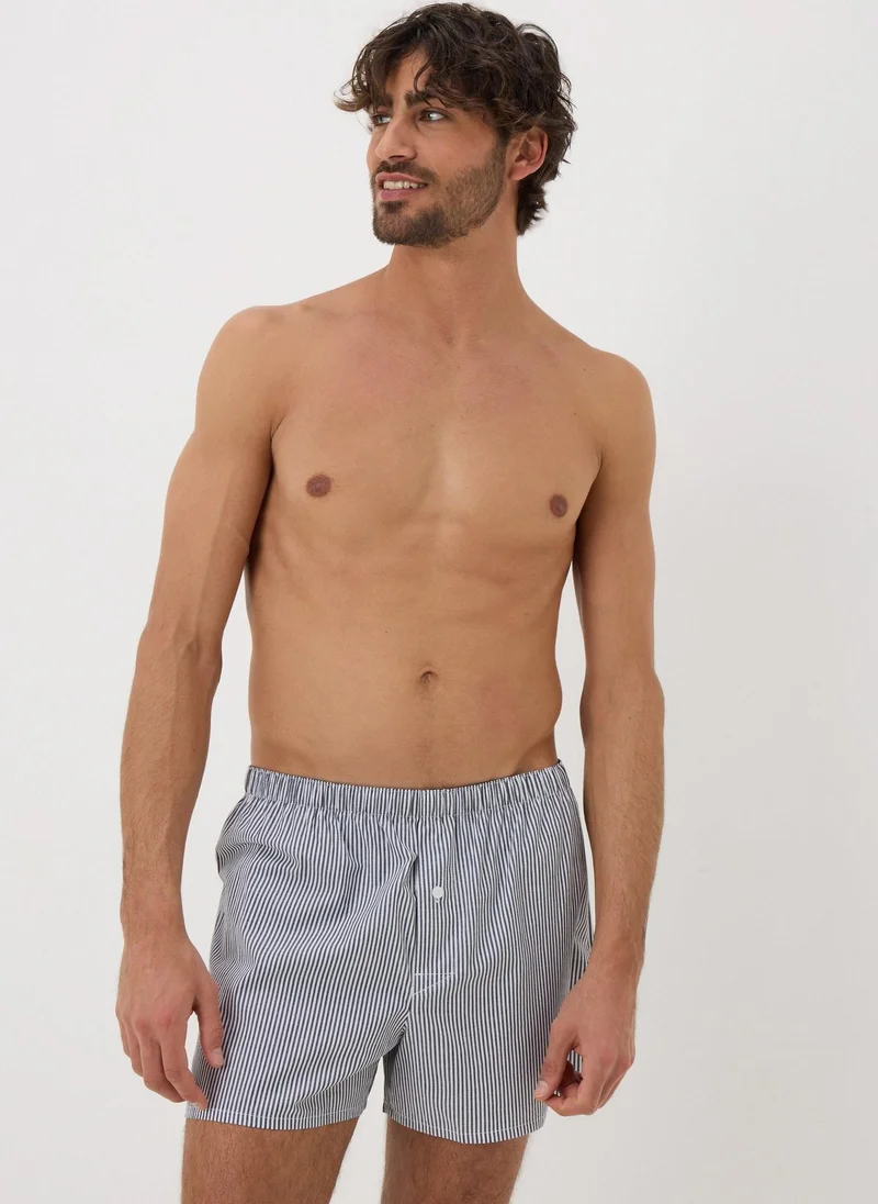 Matalan 5 Pack Mono Woven Check Boxers