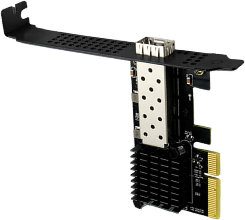 PCIe X 4 10G SFP+ Fiber Net Work Card with Single Port Industrial 10G Ethernet Link for Servers Workstations and Storage - Image 1