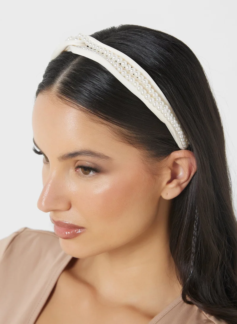 ELLA Pearl Detail Headband