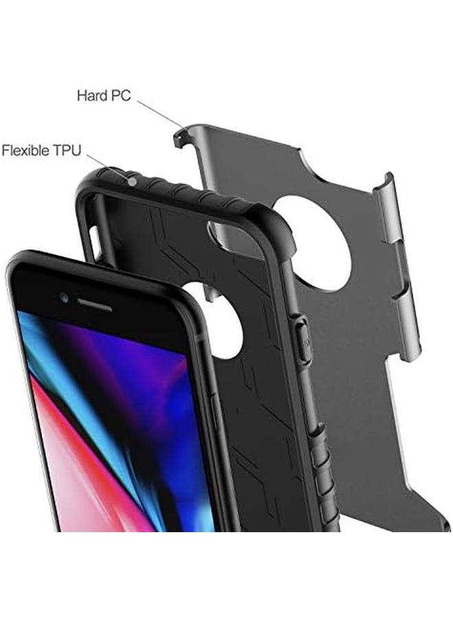 Jetech Case For Apple Iphone 8 And Iphone 7 Dual Layer Protective Cover With Shock Absorption Silver - Image 3