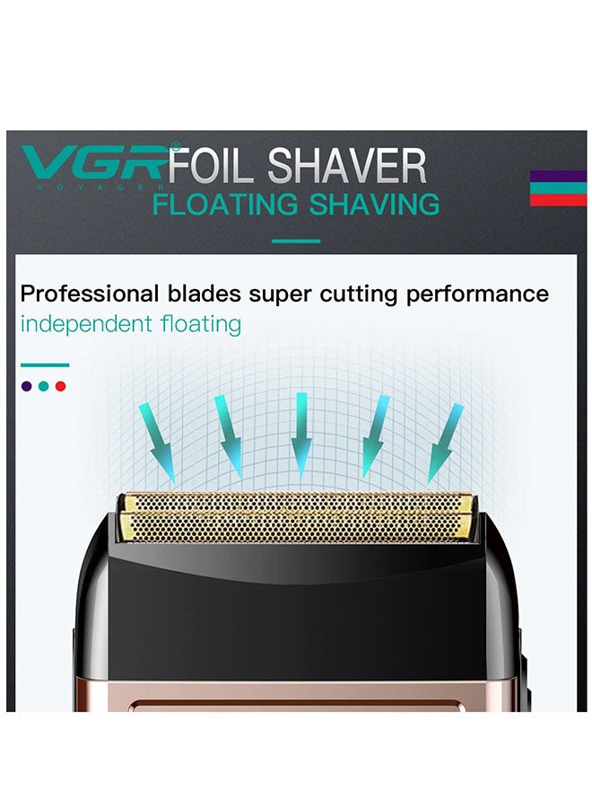 VGR V-331 Professional Men's Shaver IPX4 Fully Waterproof Rechargeable Shaver Black - Image 5