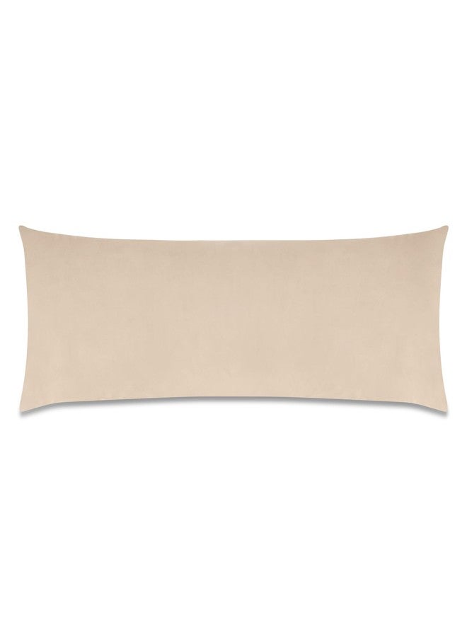 Dormyo Cozy: Maternity Shaped Body Maternity Pillow for Pregnant Women with 100% Velvet Stretch Detachable Zipper Pillow Cover- 2.5Kg (Cream, Long Body Hug Pillow) - Image 2