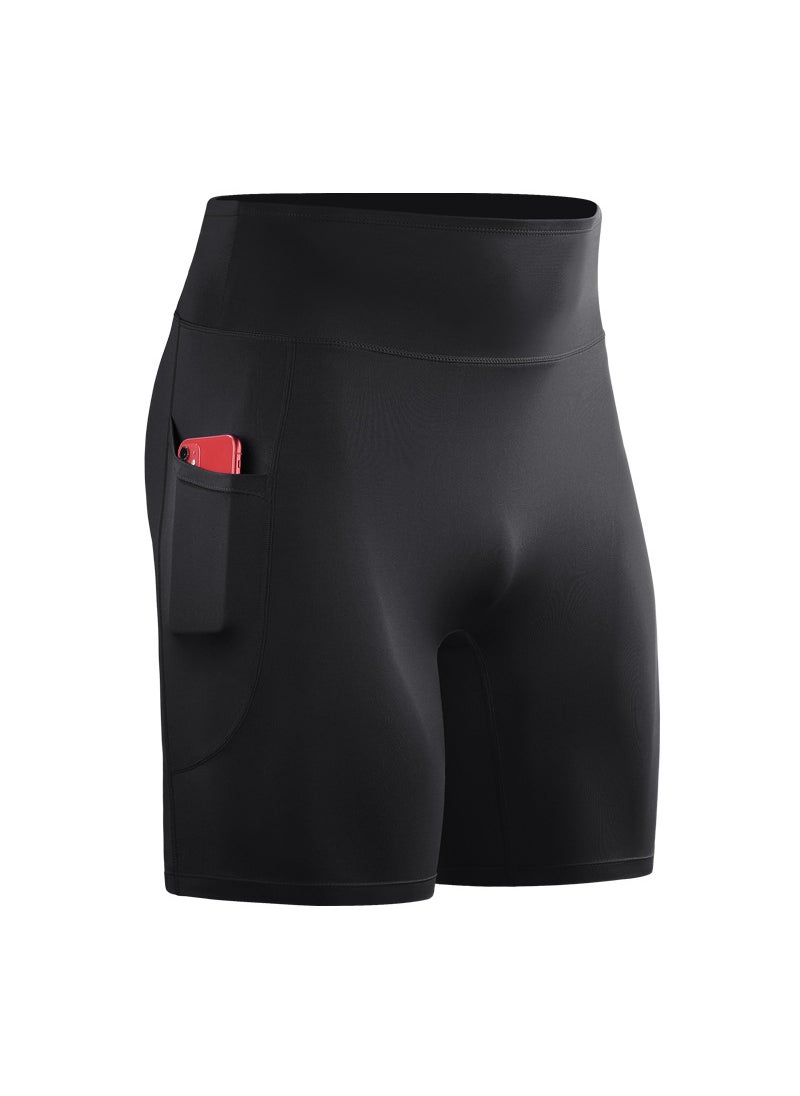 Generic - Mens Marathon Running Shorts Quick-Dry Reflective Black - Image 1