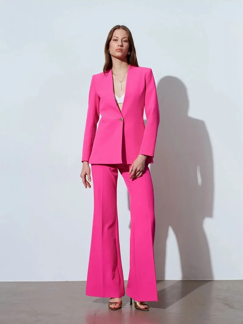ديلفين Dilvin High-waist Flare Trousers