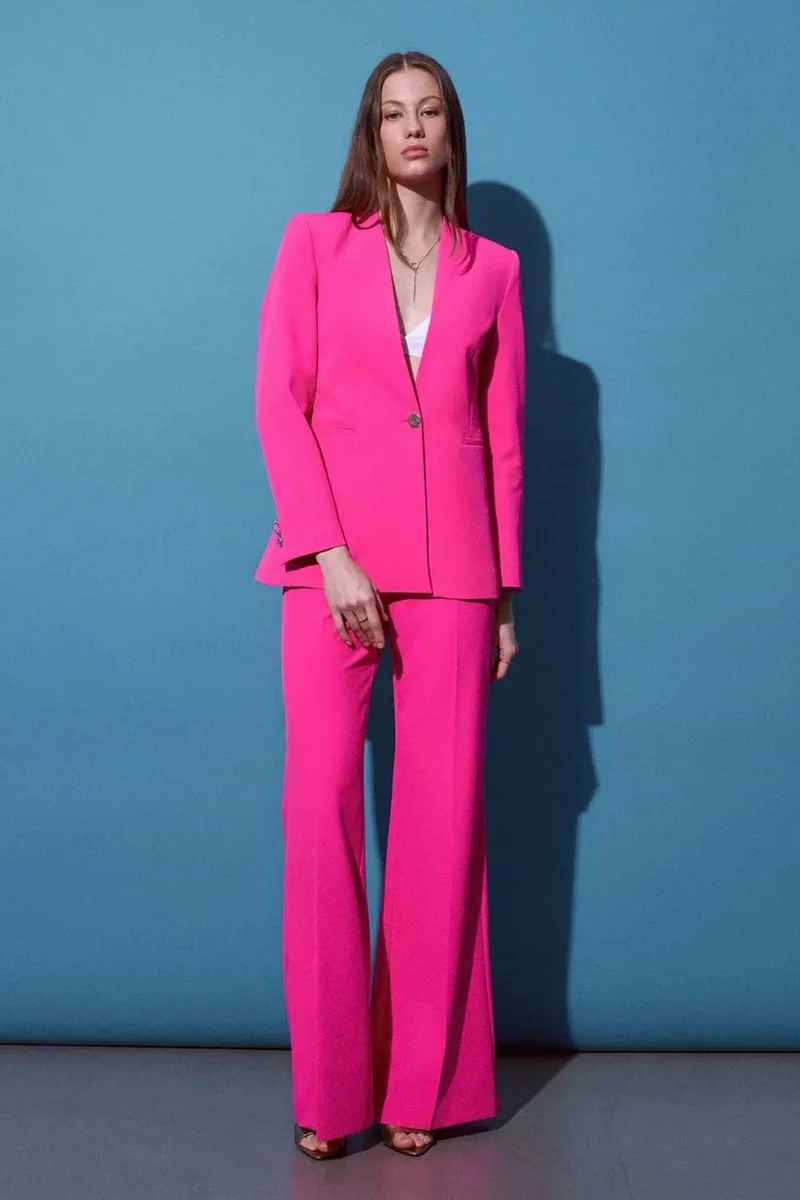 DILVIN High-waist Flare Trousers