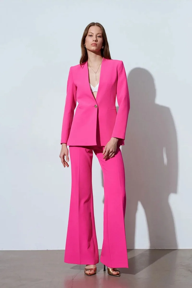 ديلفين DILVIN High-waist Flare Trousers