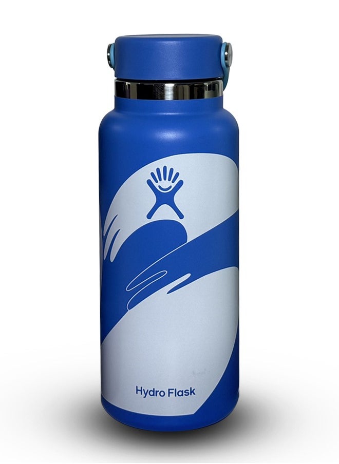 Hydro Flask 32OZ(946ml) Wide Mouth leakproof insulated stainless steel hot water bottle mug with sip lid for hot drinks, tea, coffee on the go to work, school, car, travel and sports  - Image 1